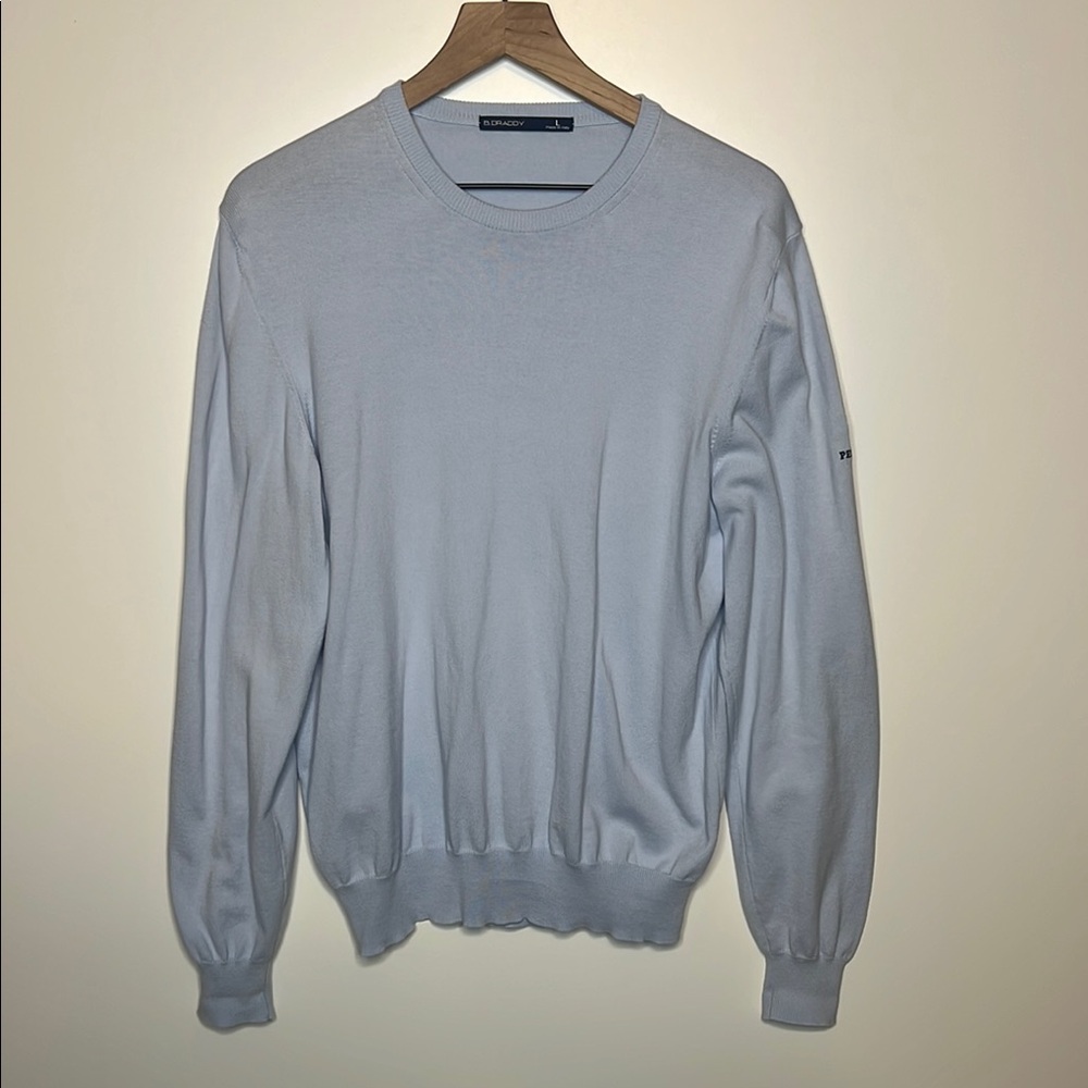 B. Draddy knit crewneck pullover Large
